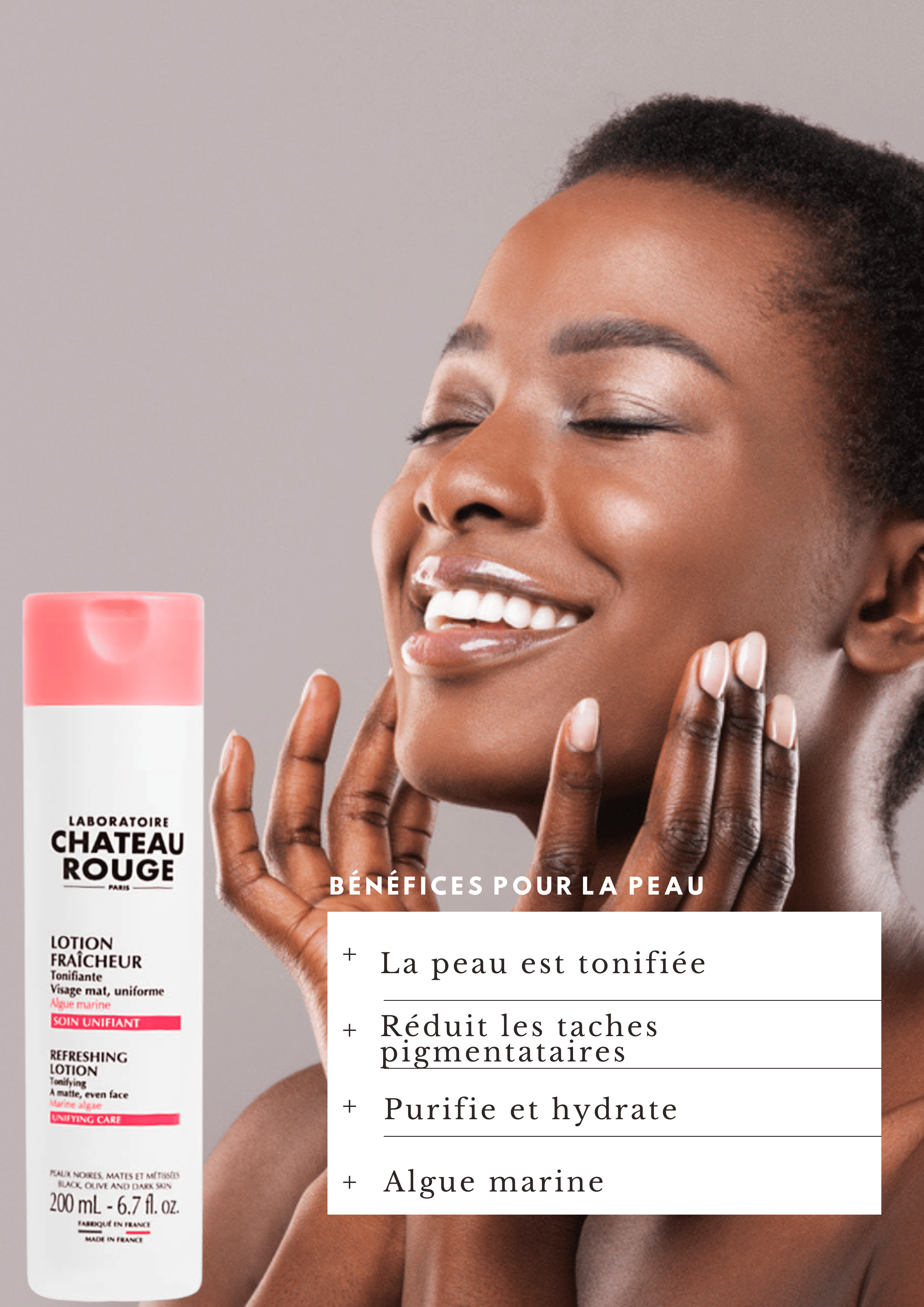 Lait de beauté - CHÂTEAU ROUGE - Eclaircissant Visage et Corps - 400ml Lait de beauté - CHÂTEAU ROUGE - Eclaircissant Visage et Corps - 400ml