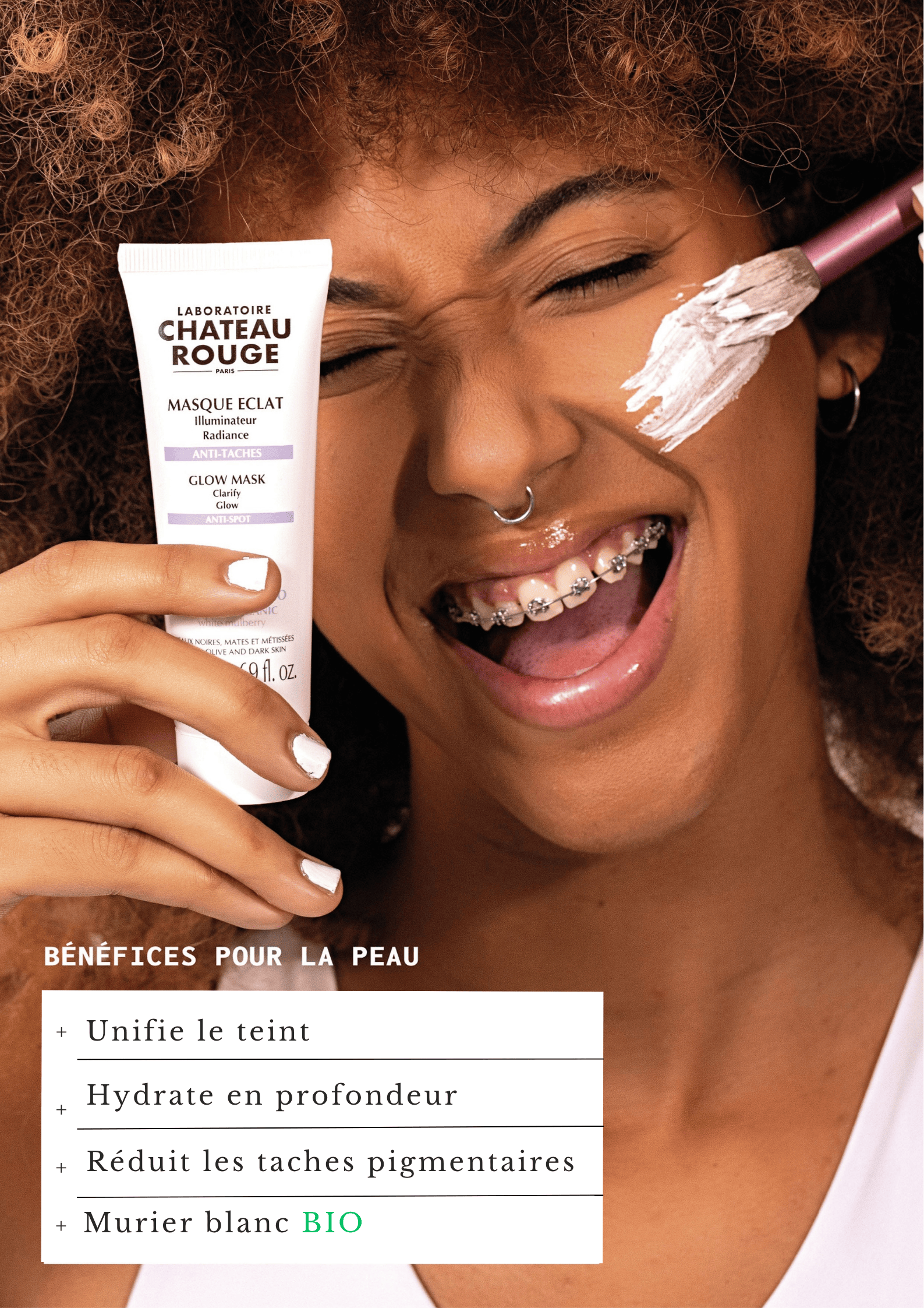 Laboratoire Château Rouge Crème MASQUE ECLAT MURIER BLANC Masque Éclat Visage – Illuminateur au Mûrier Blanc Laboratoire Chateau Rouge