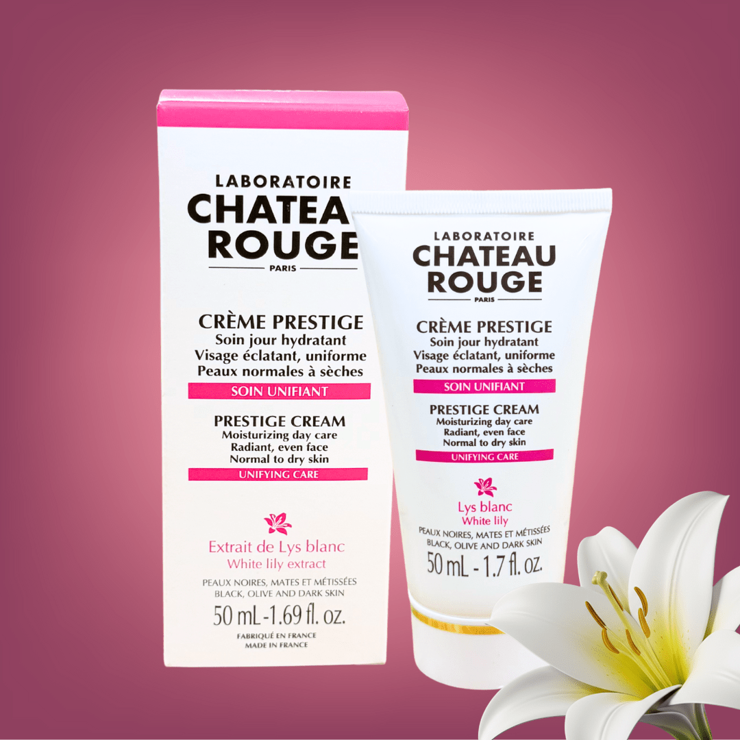Laboratoire Château Rouge CREME PRESTIGE - SOIN JOUR HYDRATANT Crème Hydratante Jour – Soin Éclat & Confort Prestige Laboratoire Chateau Rouge