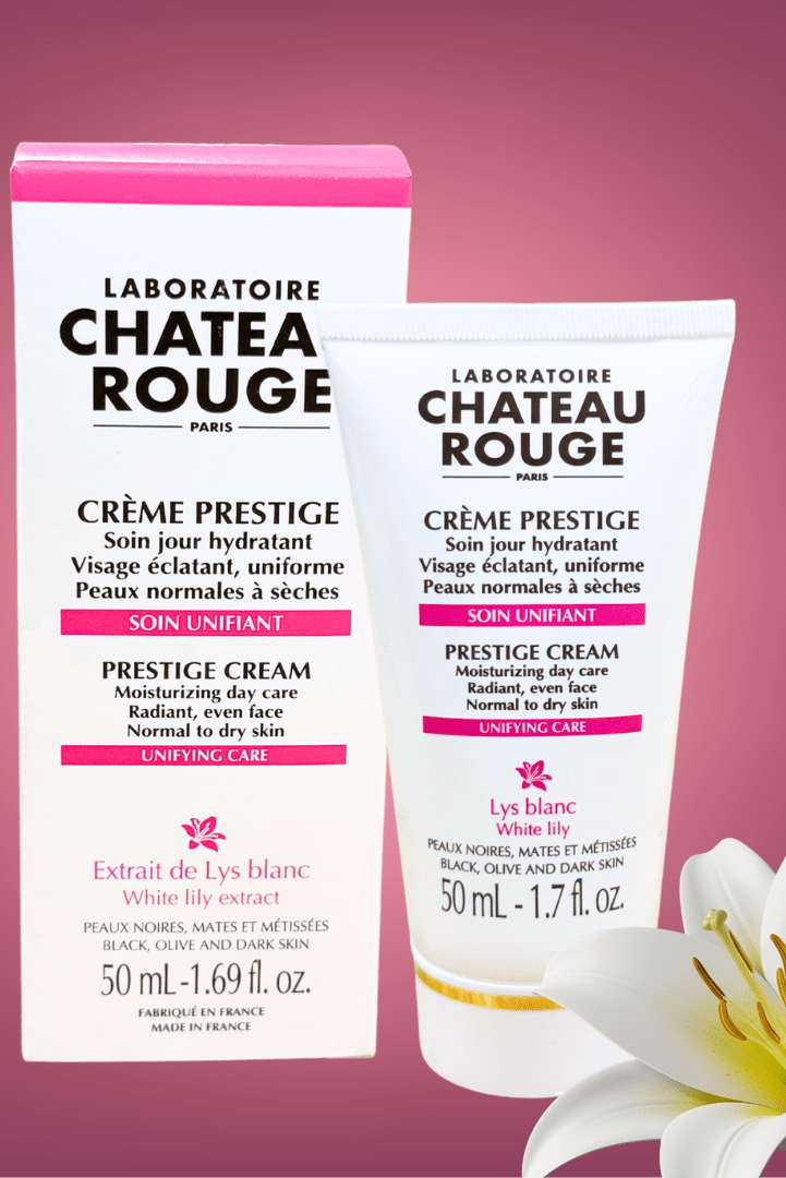 Laboratoire Château Rouge CREME PRESTIGE - SOIN JOUR HYDRATANT Crème Hydratante Jour – Soin Éclat & Confort Prestige Laboratoire Chateau Rouge