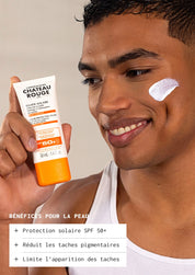 Laboratoire Château Rouge FLUIDE SOLAIRE SPF 50+ ANTI TACHE Fluide Solaire SPF 50+ Anti-Taches – Haute Protection UVA/UVB Laboratoire Chateau Rouge