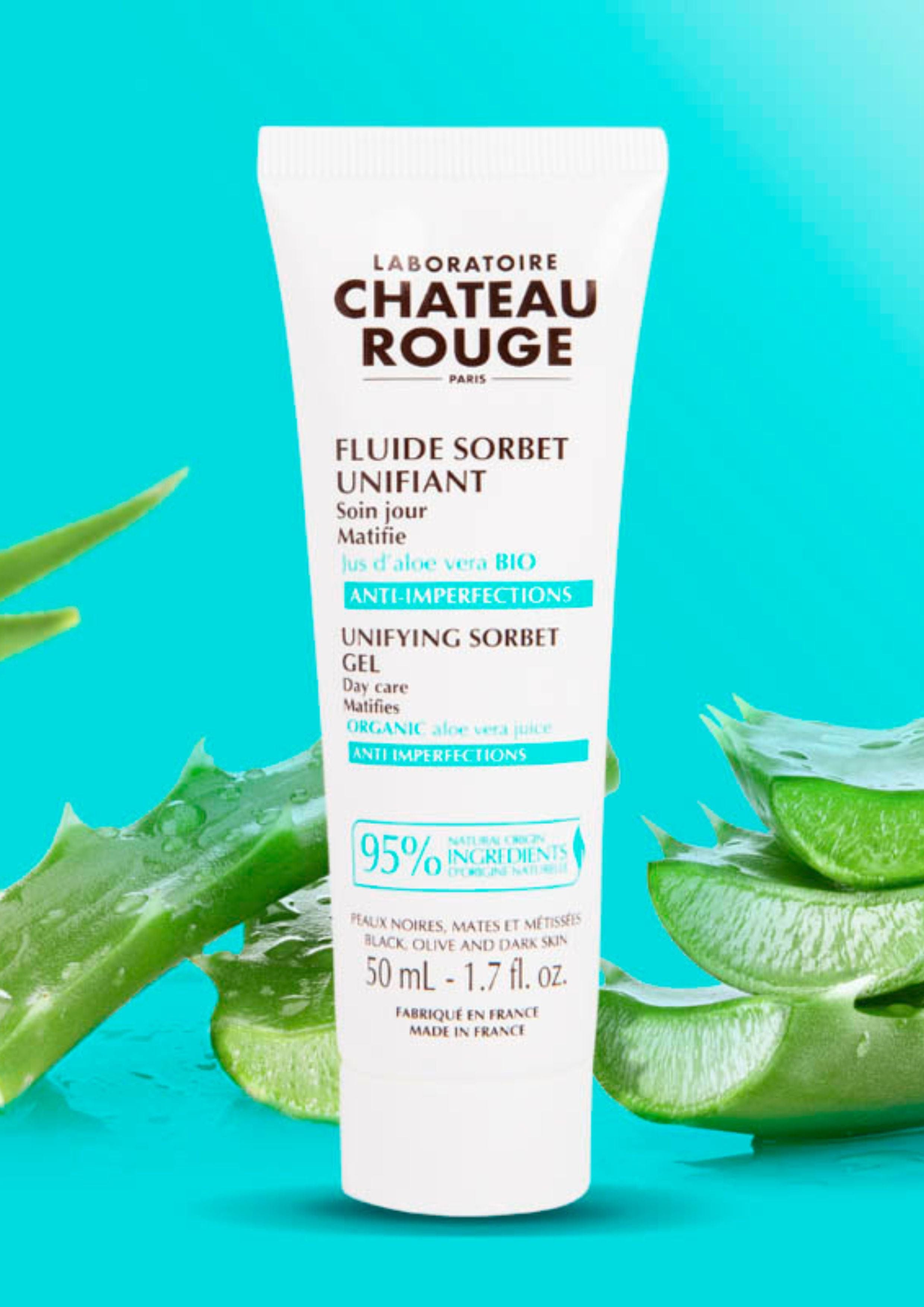 Laboratoire Château Rouge FLUIDE SORBET MATIFIANT Fluide Matifiant Peau Grasse – Hydratation &amp; Anti-Brillance Laboratoire Chateau Rouge