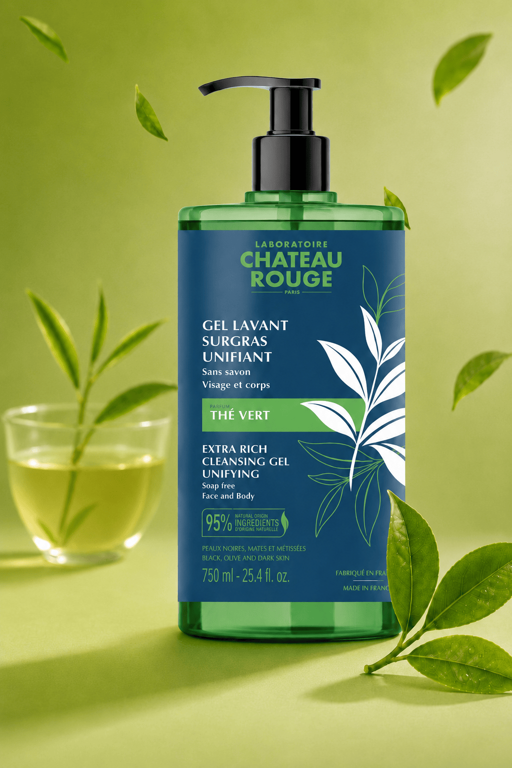 Laboratoire Château Rouge GEL LAVANT (4 senteurs) format familial 750ml Gel Lavant 750 ml – Format Familial Peau Sensible Laboratoire Chateau Rouge