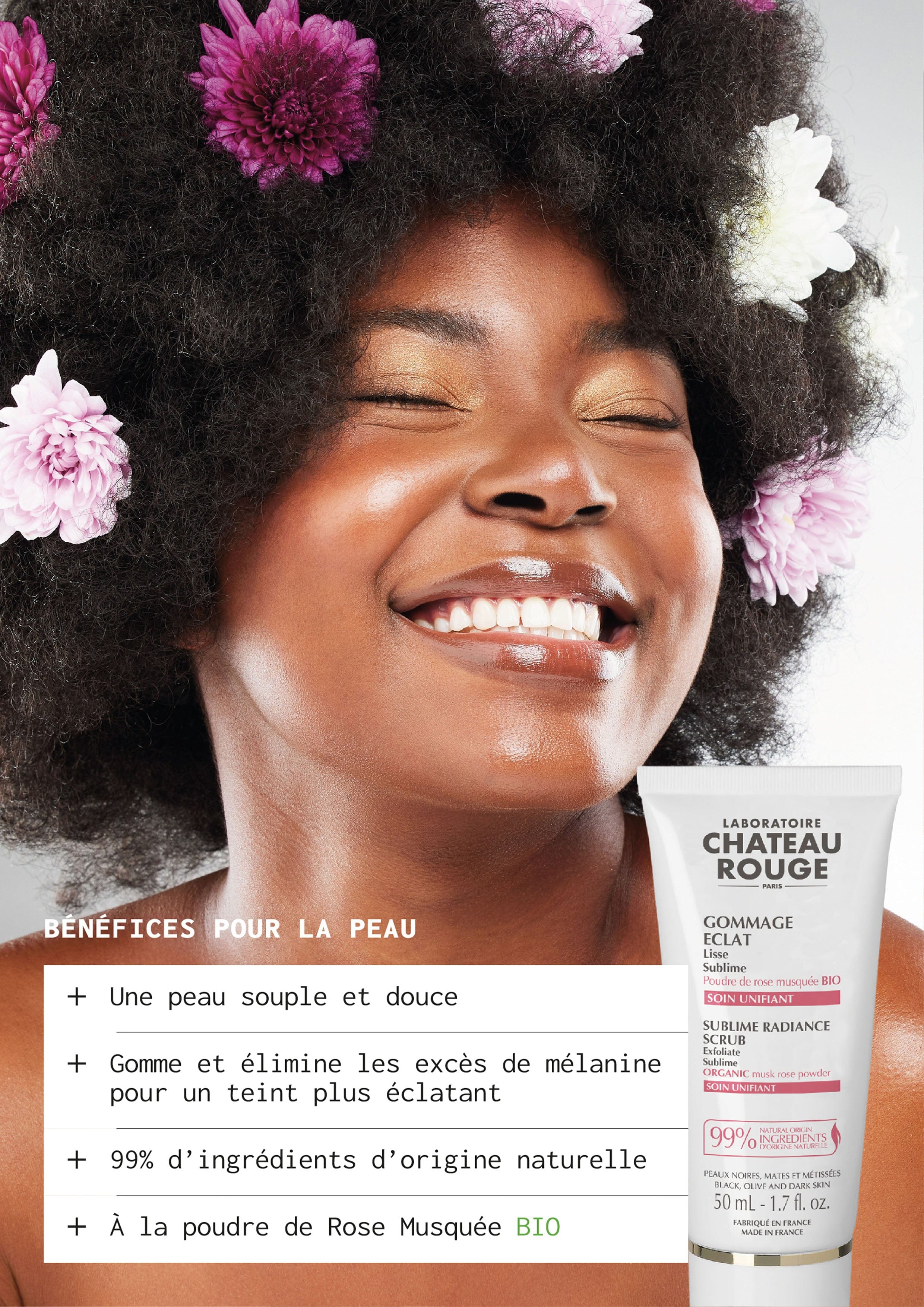Laboratoire Château Rouge GOMMAGE ÉCLAT VISAGE Gommage Visage Éclat – Exfoliant Doux Pour Teint Lumineux Laboratoire Chateau Rouge
