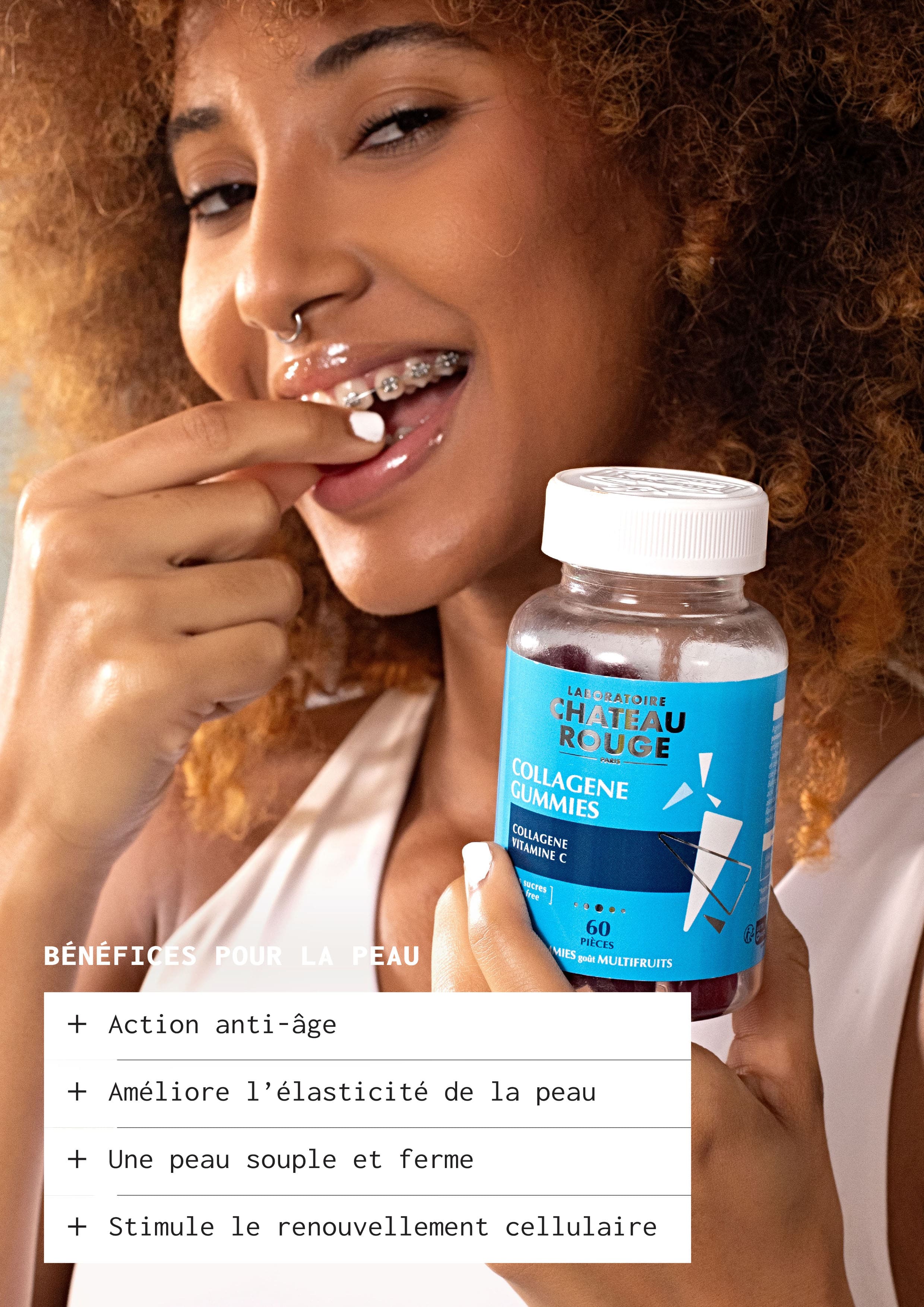 Laboratoire Château Rouge GUMMIES - COLLAGENE Gummies Collagène Marin – Complément Peau Ferme & Éclat Laboratoire Chateau Rouge