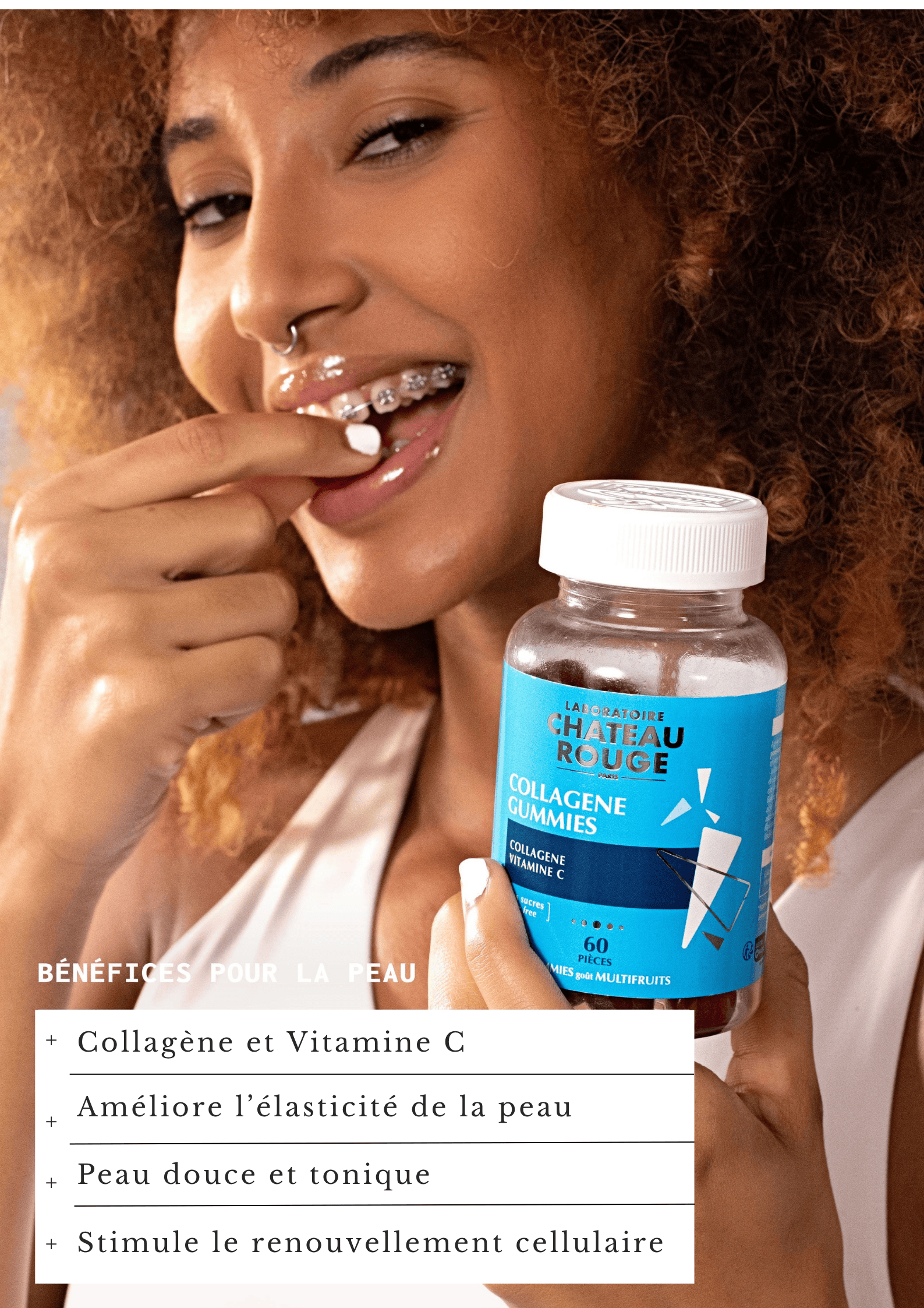Laboratoire Château Rouge GUMMIES - COLLAGENE Gummies Collagène Marin – Complément Peau Ferme & Éclat Laboratoire Chateau Rouge