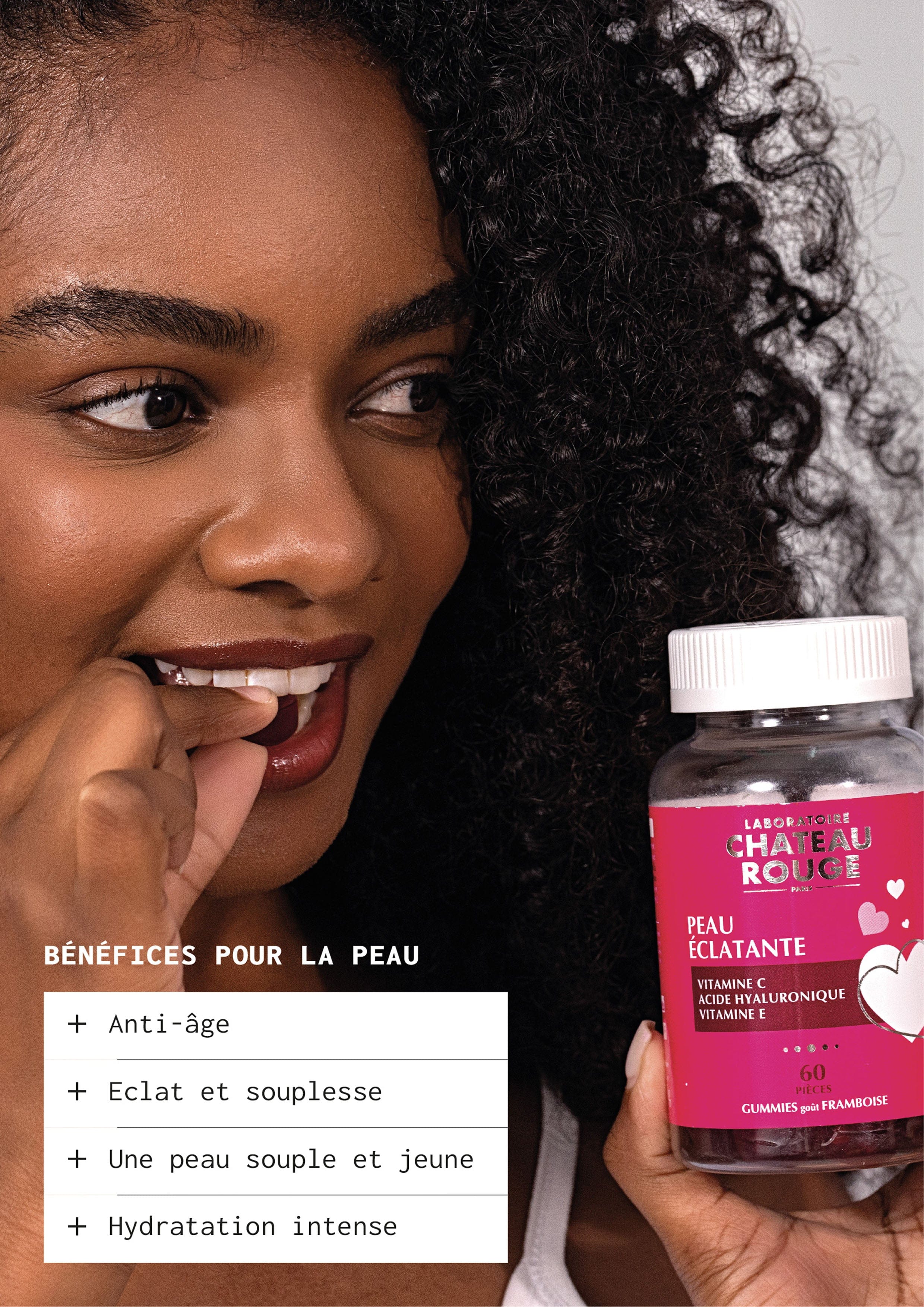 Laboratoire Château Rouge GUMMIES - PEAU ECLATANTE Gummies Peau Éclatante – Complément Beauté Teint Lumineux Laboratoire Chateau Rouge