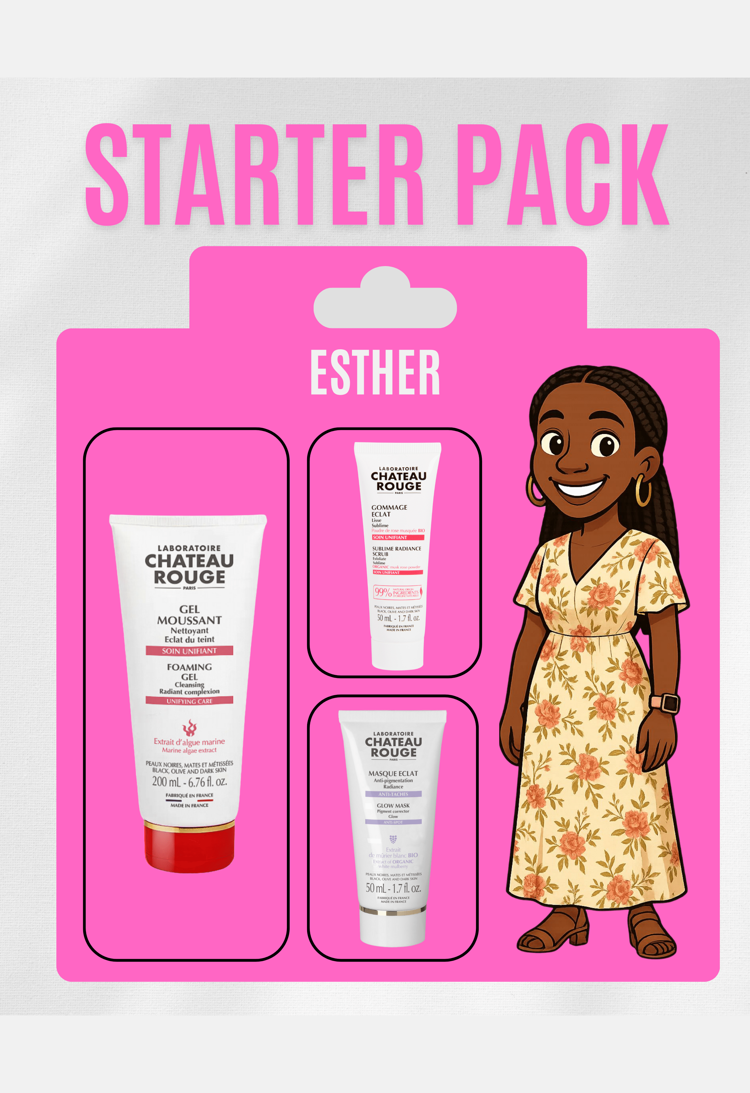 Laboratoire Château Rouge LA BOX D'ESTHER La Box d’Esther – Coffret Beauté Sélection Exclusive Laboratoire Chateau Rouge