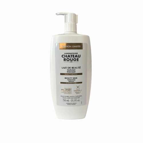Laboratoire Château Rouge LAIT DE BEAUTE UNIFIANT Nouvelle formule "VITAMINE C" Lait Éclaircissant Corps Vitamine C – Hydratant & Éclat Laboratoire Chateau Rouge
