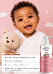 Laboratoire Château Rouge LAIT HYDRATANT BEBE Lait Hydratant Bébé – Soin Doux pour Peau Sensible Laboratoire Chateau Rouge