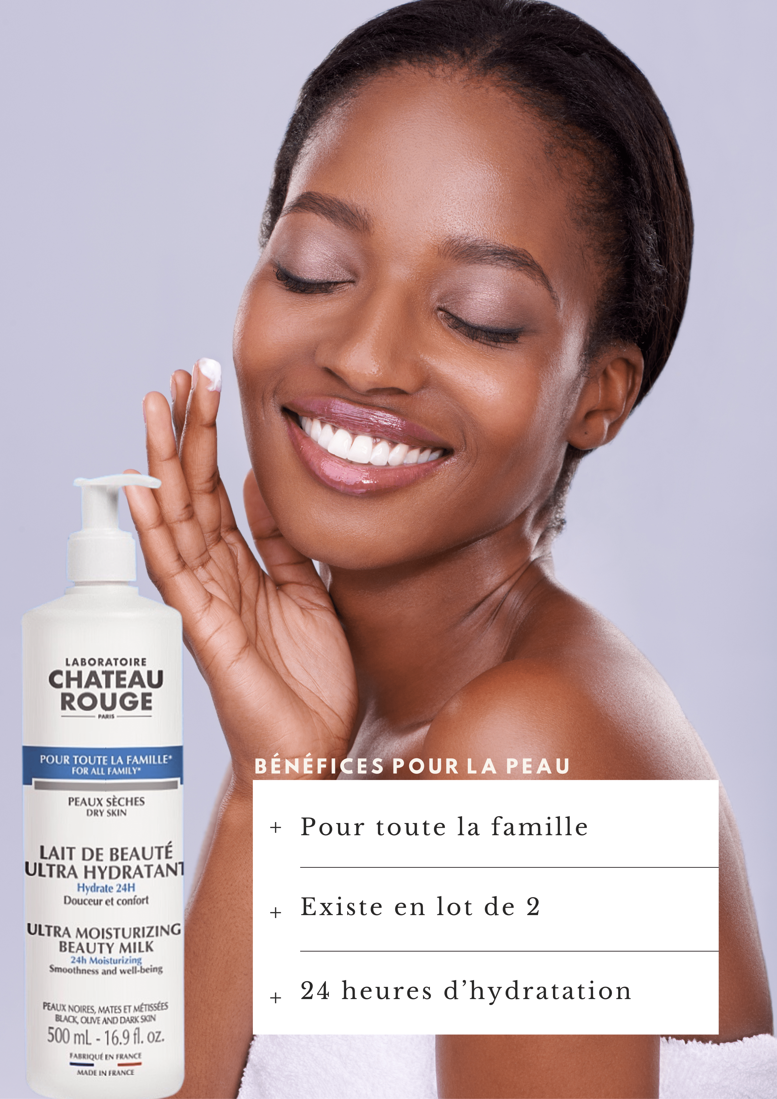 Laboratoire Château Rouge LAIT ULTRA HYDRATANT Lait Hydratant Corps – Soin Ultra Nourrissant & Douceur Laboratoire Chateau Rouge