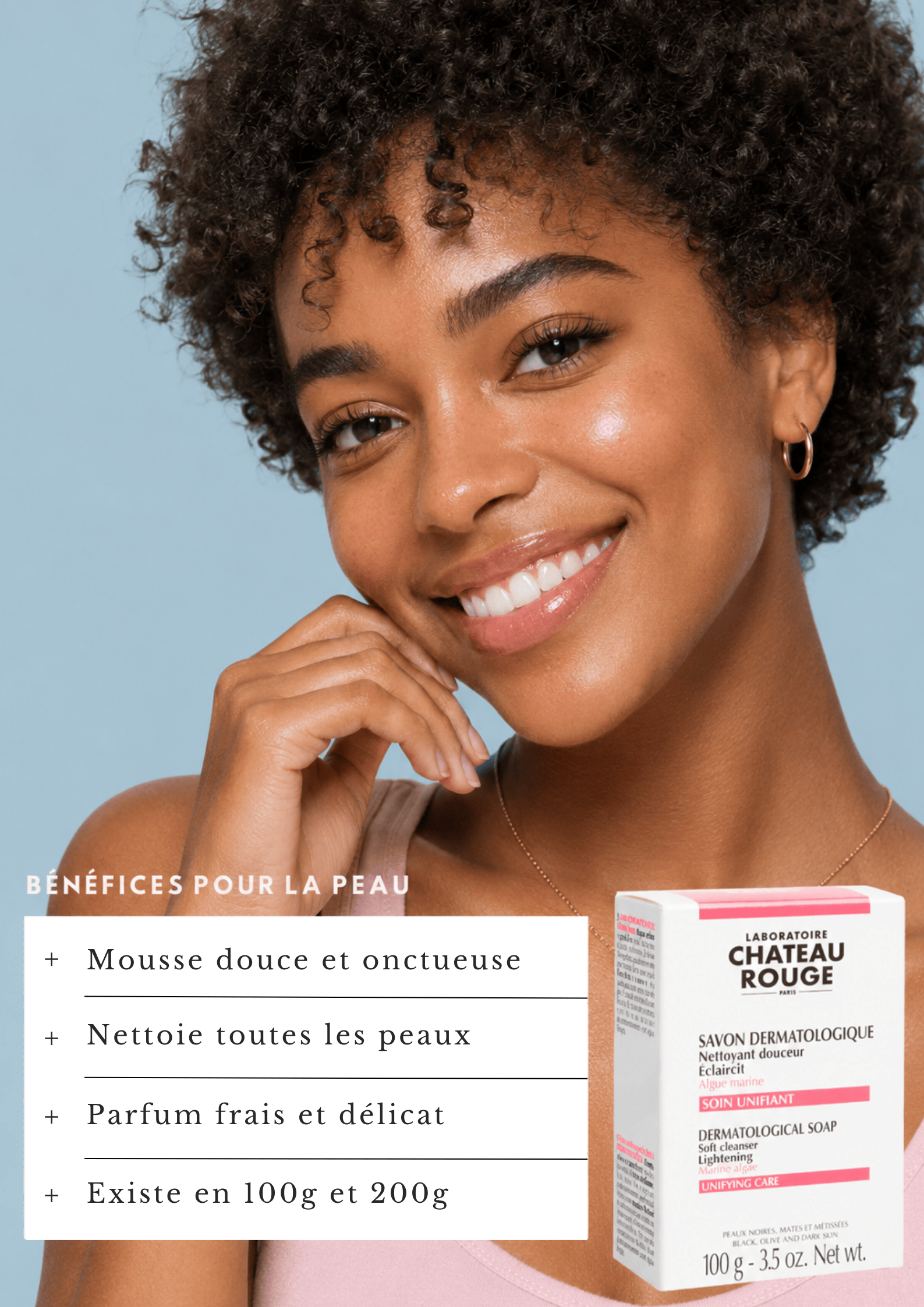 Laboratoire Château Rouge SAVON DERMATOLOGIQUE UNIFIANT Savon Dermatologique Unifiant – Teint Plus Uniforme Laboratoire Chateau Rouge