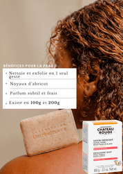 Laboratoire Château Rouge SAVON EXFOLIANT Noyaux d'abricot Savon Exfoliant Corps – Gommage Noyaux d’Abricot Laboratoire Chateau Rouge