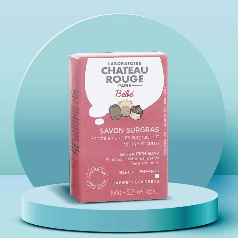 Laboratoire Château Rouge SAVON SURGRAS BEBE Savon Surgras Bébé – Nettoyage Doux Peau Sensible Laboratoire Chateau Rouge