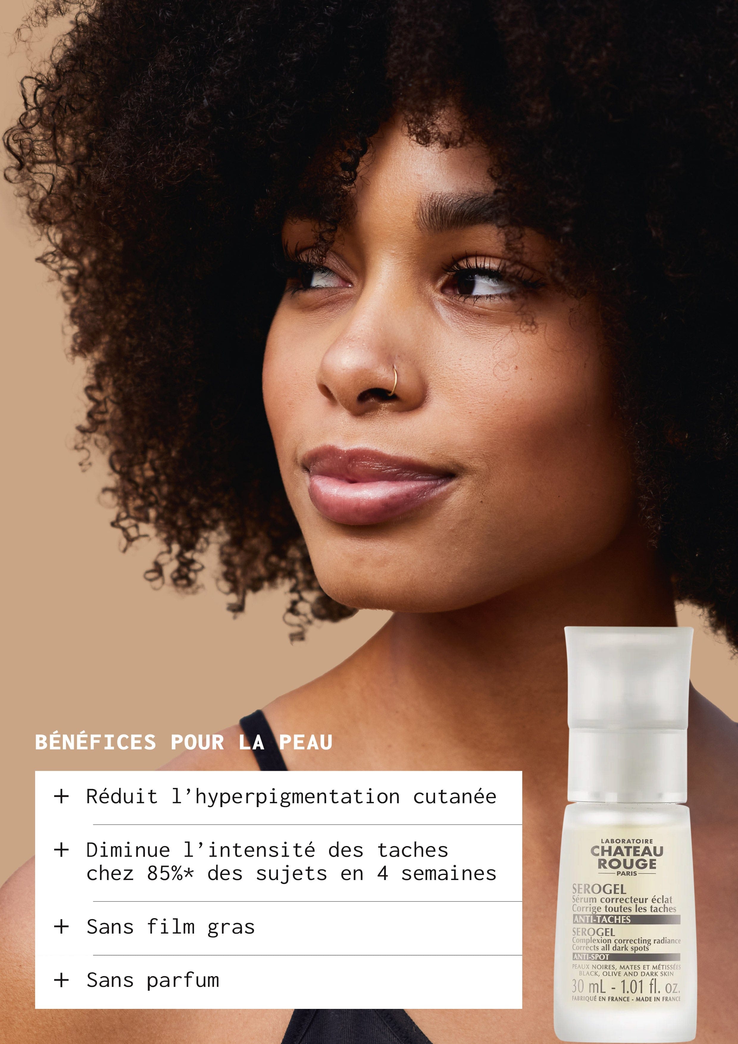 Laboratoire Château Rouge SEROGEL - SERUM ANTI-TACHES Sérum Anti-Taches – Sérogel Correcteur & Unifiant Laboratoire Chateau Rouge