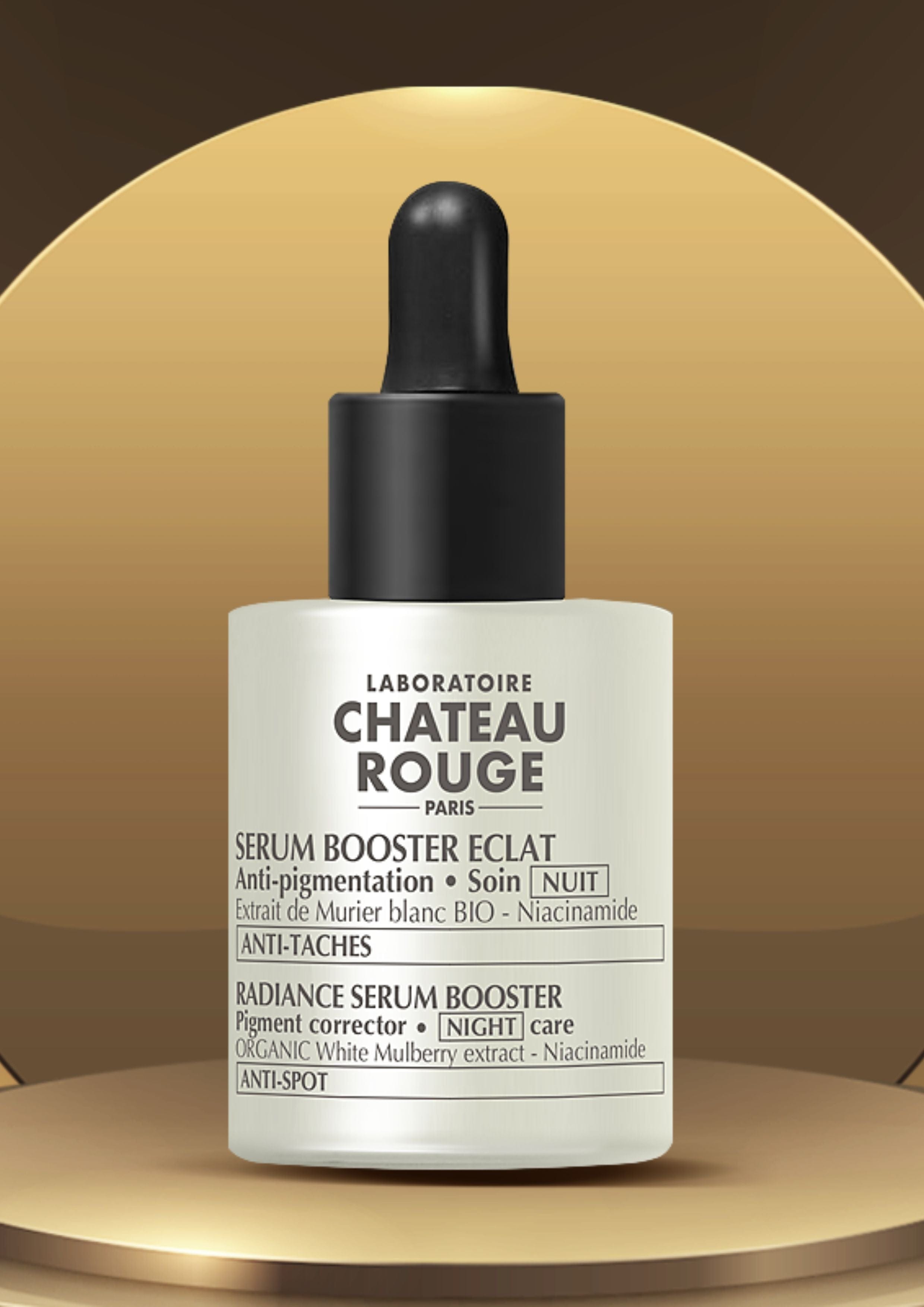 Laboratoire Château Rouge SERUM BOOSTER ECLAT - SOIN NUIT Sérum Nuit Anti-Hyperpigmentation – Booster Éclat & Teint Uniforme Laboratoire Chateau Rouge