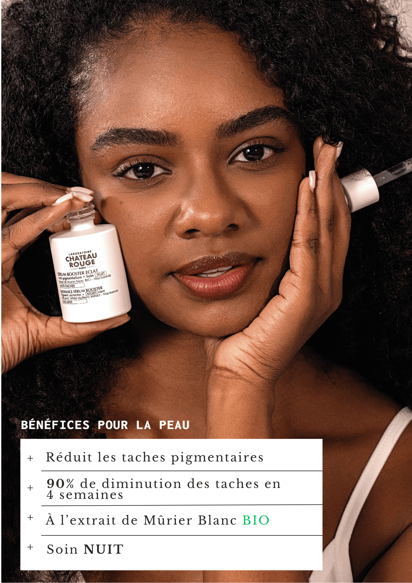 Laboratoire Château Rouge SERUM BOOSTER ECLAT - SOIN NUIT Sérum Nuit Anti-Hyperpigmentation – Booster Éclat & Teint Uniforme Laboratoire Chateau Rouge
