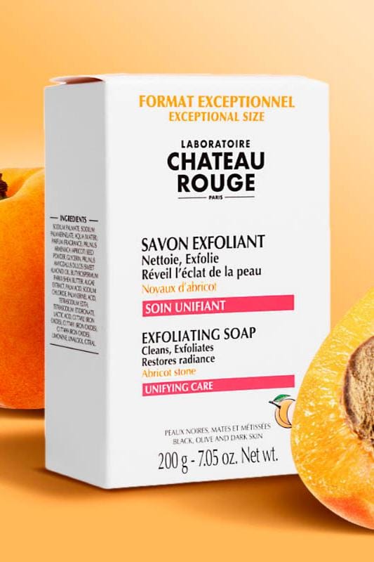 Laboratoire Château Rouge SAVON EXFOLIANT Noyaux d'abricot Savon Exfoliant Corps – Gommage Noyaux d’Abricot Laboratoire Chateau Rouge